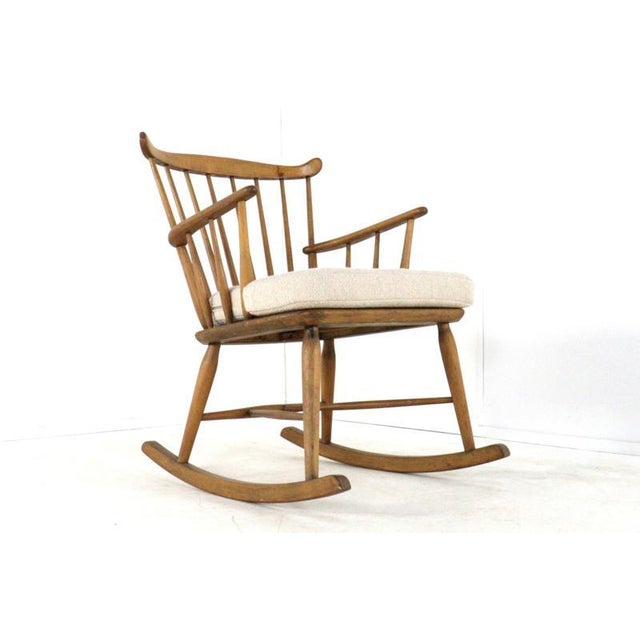 Rocking Chair by Børge Mogensen for FDB Møbler, 1960s For Sale - Image 16 of 16