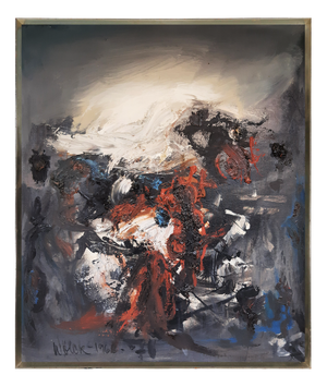 Preben Wölck, Composition, 1966, Oil on Canvas