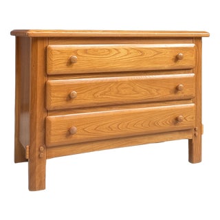 Large Vintage Chest of Drawers in Elm, 1970s For Sale
