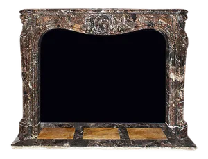 Antique Marble Mantel • Louis XV Style