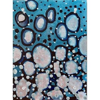 Kathleen Kane-Murrell, Mixed Media Abstract Composition, "Santa Fe Snow" 2024 For Sale