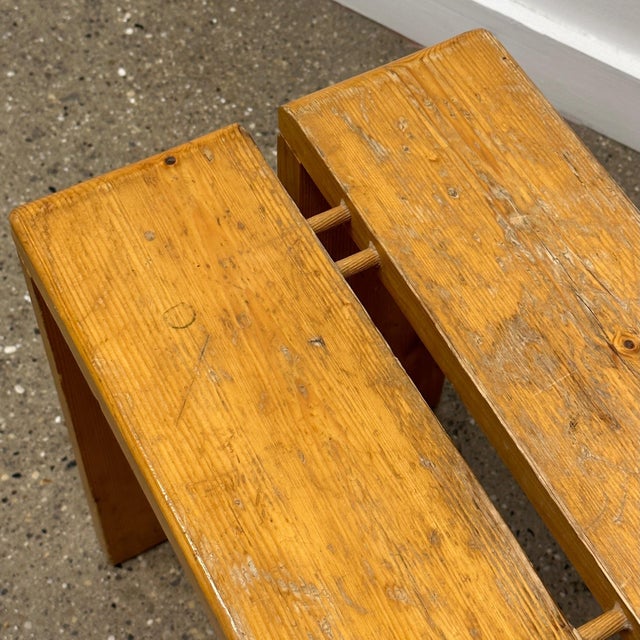 Charlotte Perriand 1960s Canteen Stool by Charlotte Perriand From Les Arcs For Sale - Image 4 of 5