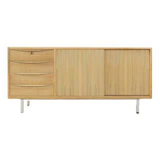 Vintage Beige Wooden Sideboard, 1950s For Sale