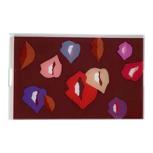 This acrylic tray from Nicolette Mayer features artwork by Angela Blehm for the Chairish Print Shop.This piece can be used...