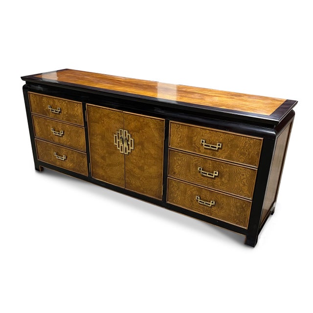An absolute show stopper! This beautiful nine drawer dresser is from Century Furniture’s Chin Hua line, designed by...