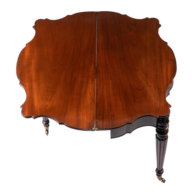 Federal Flip Top Mahogany Game Table Attributed to Samuel Field McIntire, 1810-15 For Sale - Image 11 of 18