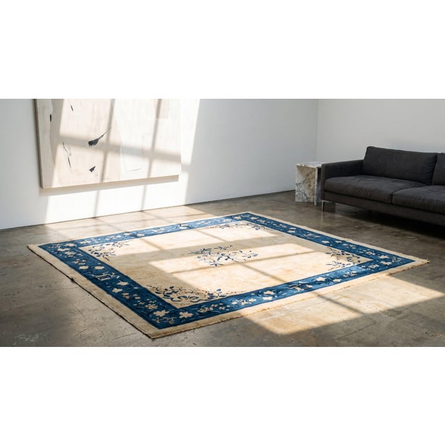 Textile Antique Chinese Peking Rug For Sale - Image 7 of 9