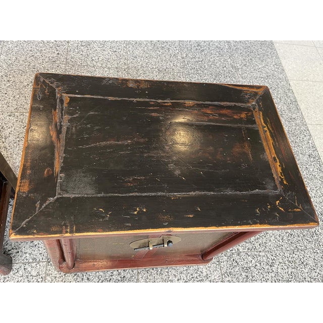 Early 20th Century Chinese Elmwood Nightstands - A Pair For Sale - Image 9 of 18
