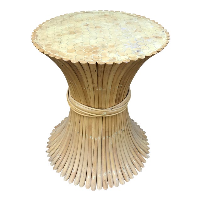 Rattan Sheaf Wheat Dining Table Base Chairish