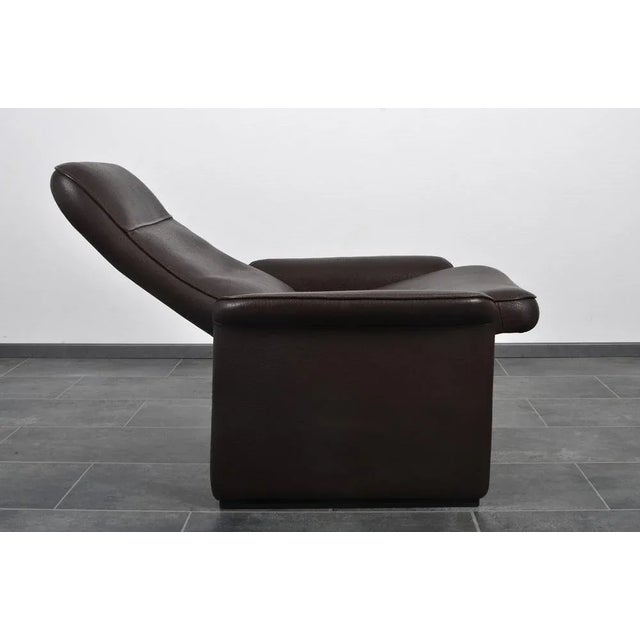 DS-50 Cigar Brown Neck Leather Chair from de Sede For Sale - Image 3 of 10