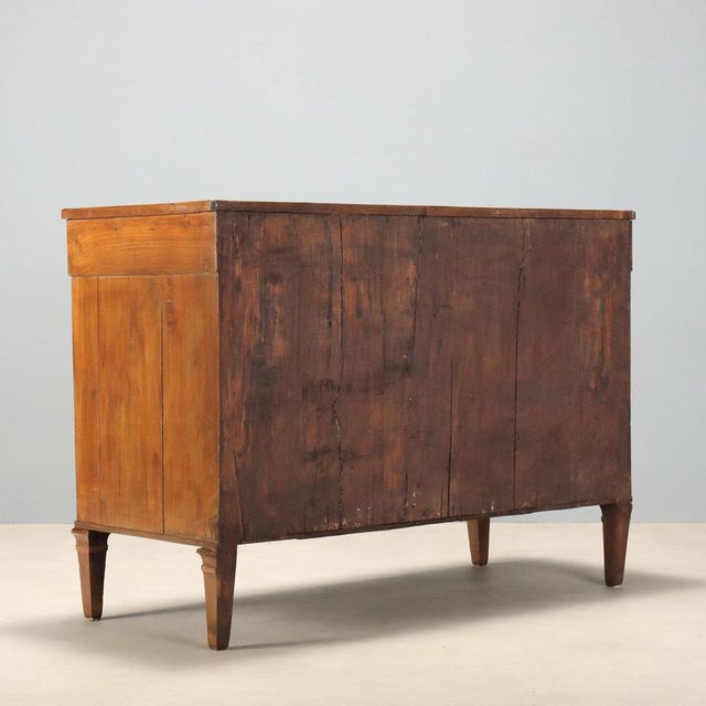 Early 19th Century Italian Directoire Chest of Drawers in Walnut For Sale - Image 9 of 10