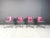Vintage Pink Linda Dining Chairs from Arrben, 1980s, Set of 4 For Sale - Image 4 of 13