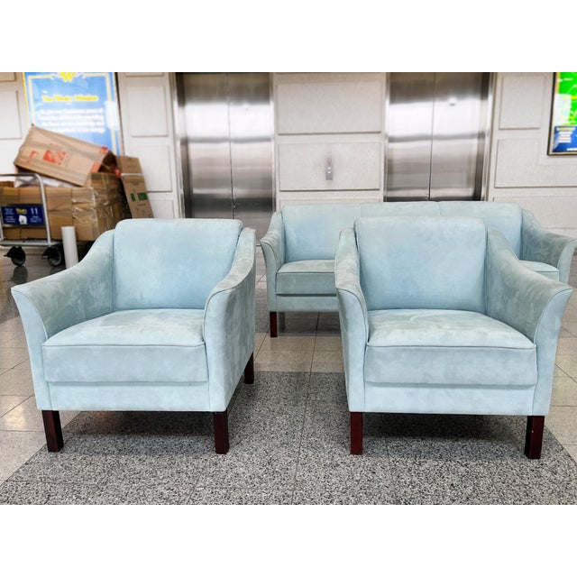 1960s Danish Modern Suite of Sofas & Armchairs- A Set of 4 For Sale - Image 12 of 18