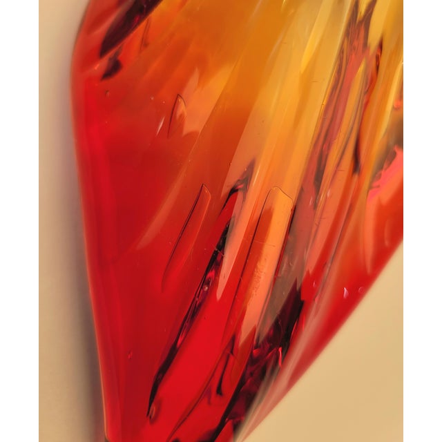 Mid Century Leaf Ashtray by Blenko Art Glass For Sale - Image 11 of 11