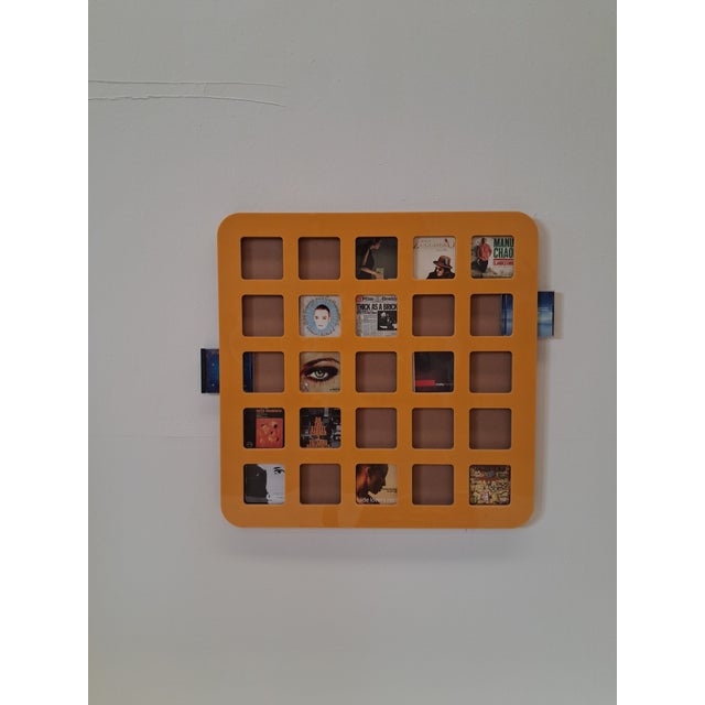 Red Wall-Mounted CD Holder by villahomecollection For Sale - Image 6 of 7