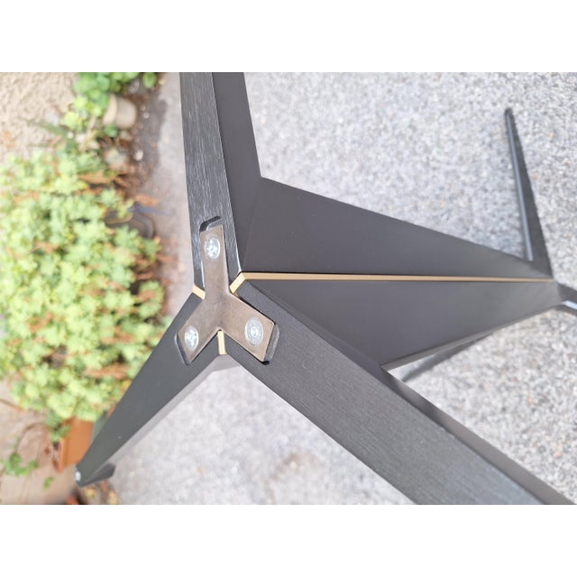 1990s Attico Model Coffee Table in Metal and Brass with Brown Marble Top by Nicola Gallizia for Molteni & C., 1990s For Sale - Image 5 of 18