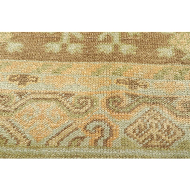 2010s 2010s Vintage Earth-Tone Khotan Rug, 08'02 X 09'09 For Sale - Image 5 of 10