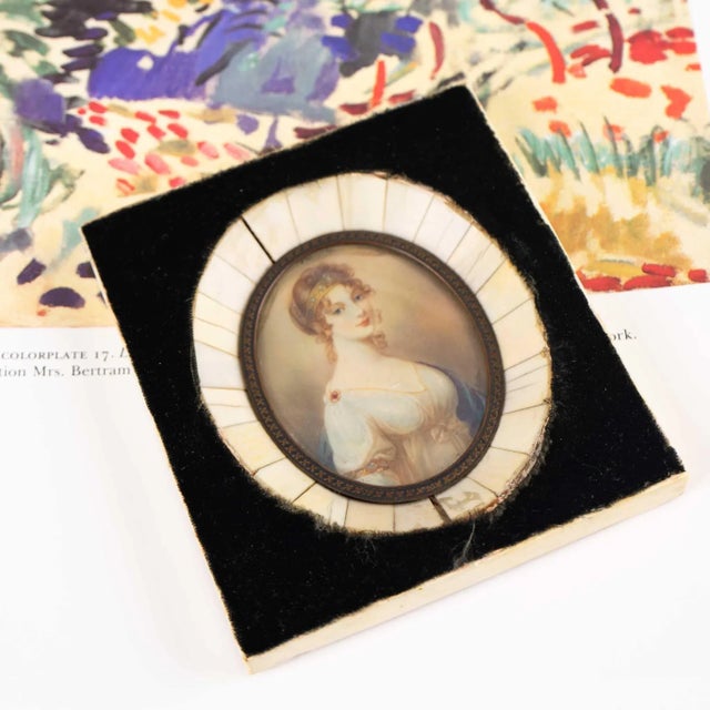 Victorian Antique 19th Century Miniature Portrait of Queen Louise For Sale - Image 3 of 10
