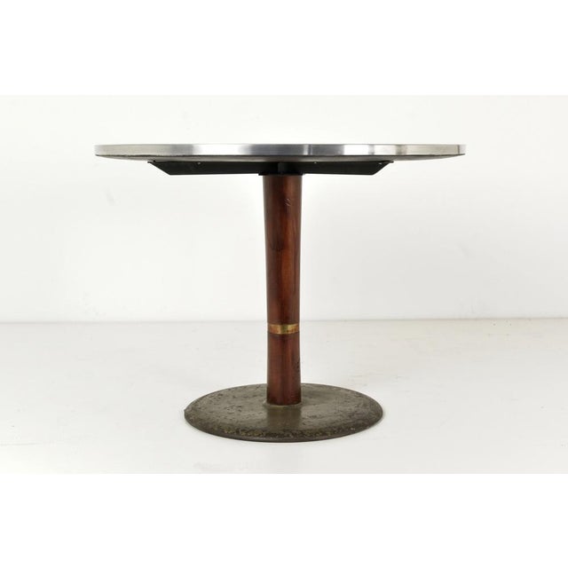 American Dining Table in Black, 1950s For Sale - Image 9 of 9