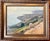 Impressionist Antique 19th Century French Impressionist Landscape Oil Painting of the Riviera / Mediterranean Sea Coast For Sale - Image 3 of 9