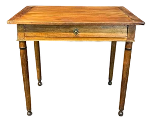 French 19th Century Walnut Neoclassical Writing Desk or Side Table