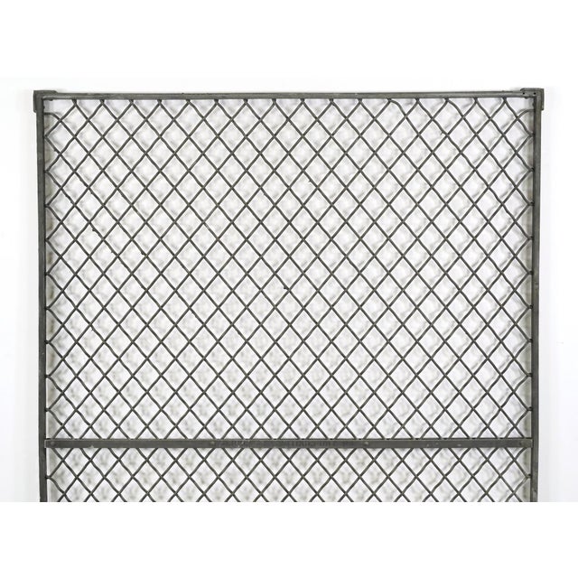 Reclaimed Industrial Steel Mesh Security Panel 47 X 69.125 In. For Sale - Image 11 of 12