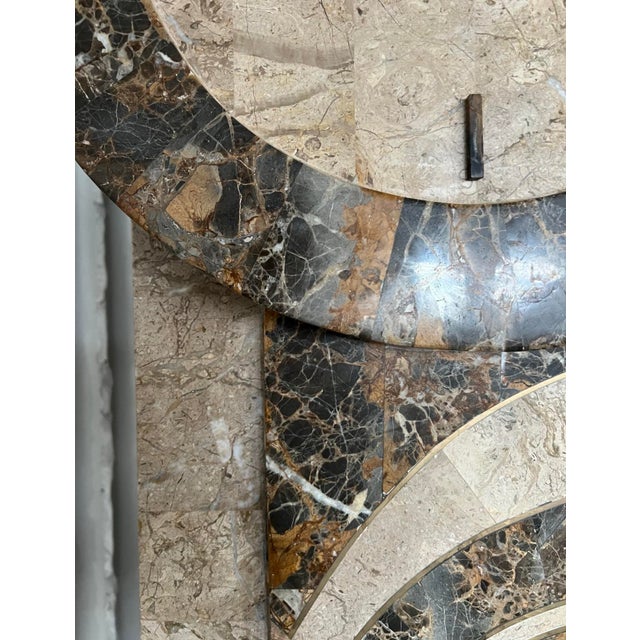 Brown Art Deco Revival Marble Grandfather Clock from Maitland-Smith, 1990s For Sale - Image 8 of 12