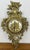 Rococo Vintage French style Wall Clock in Brass For Sale - Image 3 of 12