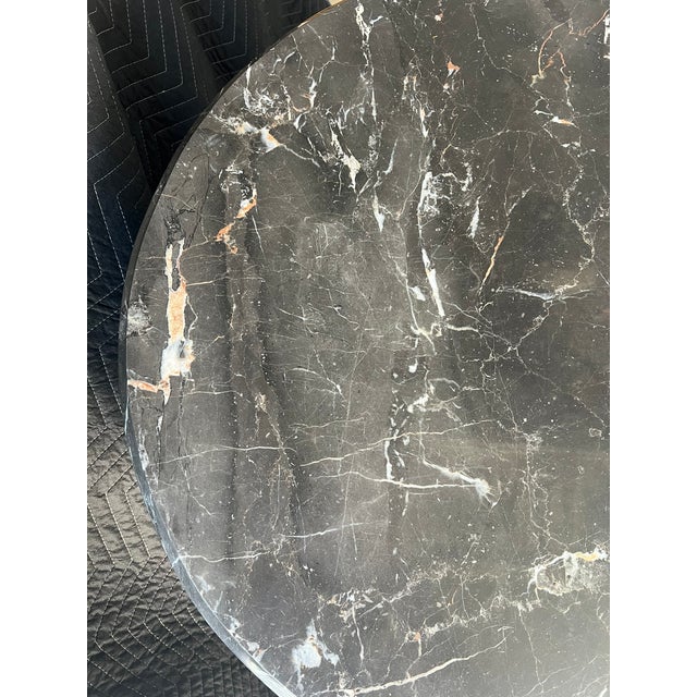 Drexel Heritage Talavera Drum Side Table With Marble Top For Sale - Image 11 of 16