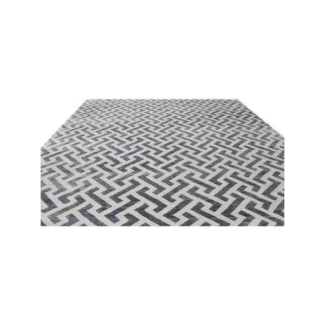 Handwoven Contemporary Area Rug 12x15 For Sale In Dallas - Image 6 of 10