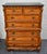 Legacy Carved Bombe Tall Chest French Style Pine Dresser W/Gold Details For Sale - Image 15 of 17