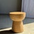 1980s Side Table with Hemispherical Top in Beige Mango Wood, 1980s For Sale - Image 5 of 18