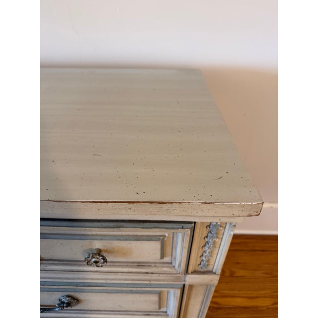 Beige Dixie Furniture French Country Vintage Dresser For Sale - Image 8 of 9