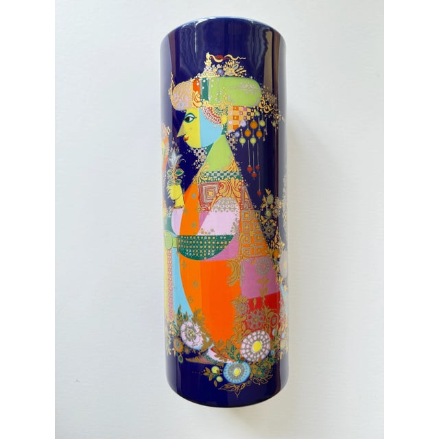 Large Mid 20th Century Bjorn Wiinblad '1001 Nacht' or 1001 Nights Porcelain Vase for Rosenthal For Sale In Washington DC - Image 6 of 11