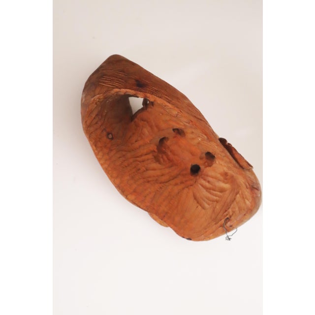 South Tyrolean Wooden Mask Grimace, 1960s For Sale - Image 18 of 18