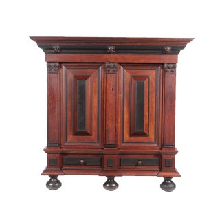 Flemish Baroque-Style Wardrobe For Sale
