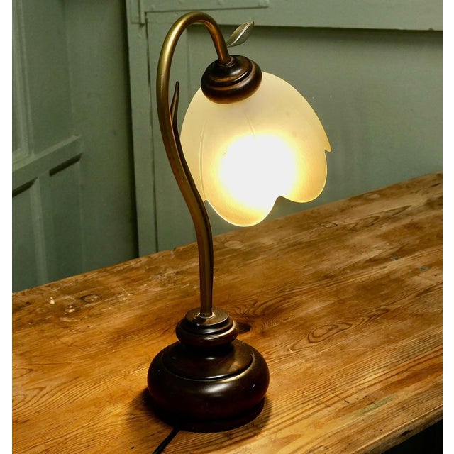 French Bronze Toleware Conservatory Table Lamp, 1960 For Sale - Image 4 of 7