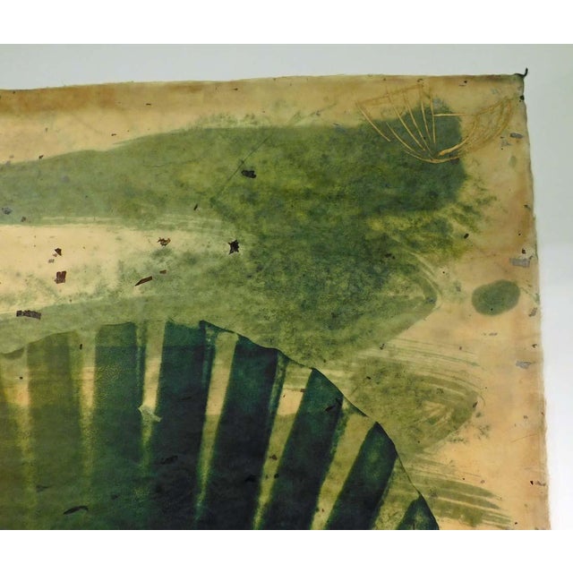 1980s Scott Sandell "Watermill" Signed Framed Mixed Media Artwork, Shell For Sale - Image 9 of 10