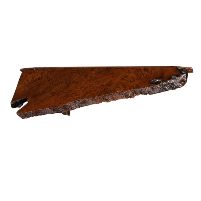 Organic Rustic 1960s Live-Edge Redwood Wall Shelves For Sale - Image 6 of 18