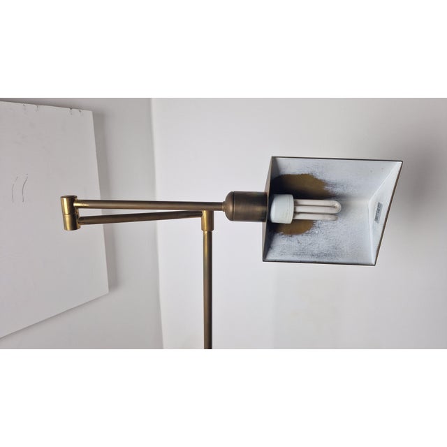 Telescopic Floor Lamp for Reading in Brass, 1960s For Sale - Image 4 of 12