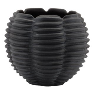 Ribbed Ceramic Bud Vase (Set of 2) For Sale