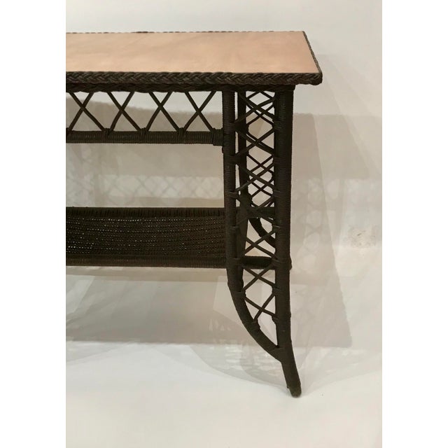 Donald Deskey Vintage Heywood Wakefield Style Writing Desk For Sale - Image 4 of 8