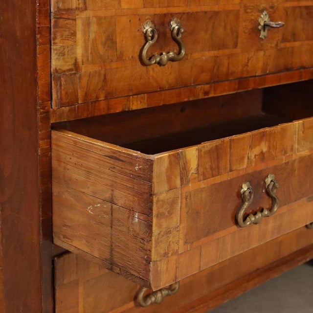 Brown 18th Century Walnut Bureau, Italy For Sale - Image 8 of 15