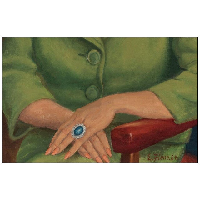 Realism 1960s Dignified, Ernest Fiene For Sale - Image 3 of 5