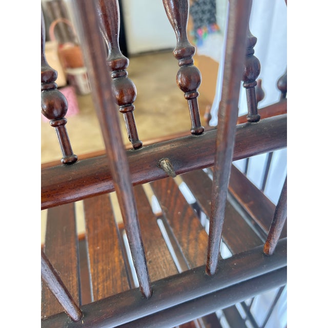 Late 19th Century Victorian Stick and Ball Three-Tier Magazine Stand. For Sale - Image 10 of 11