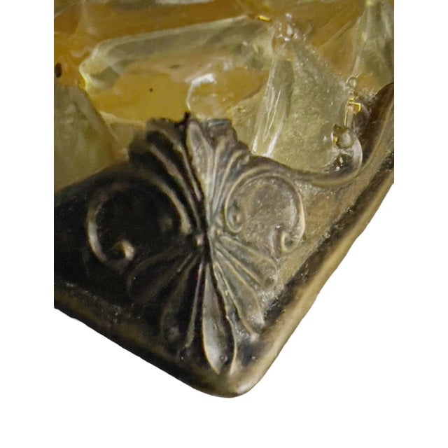 1960s Gold Lucite Tray For Sale - Image 5 of 6