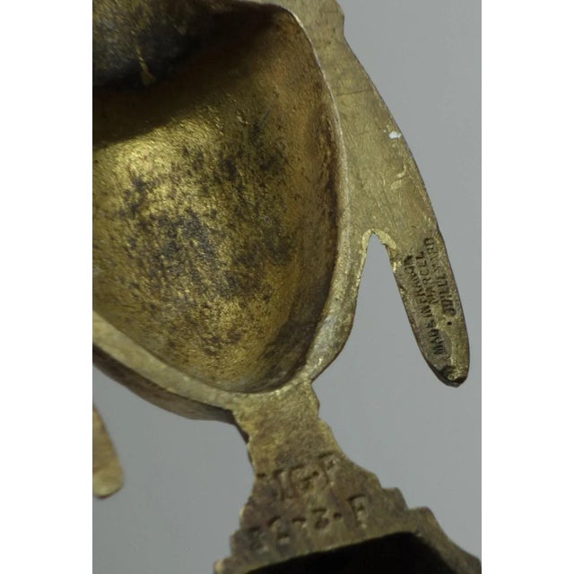 Antique French Bronze Wall Lamp by Marcel Guillemard For Sale - Image 10 of 12