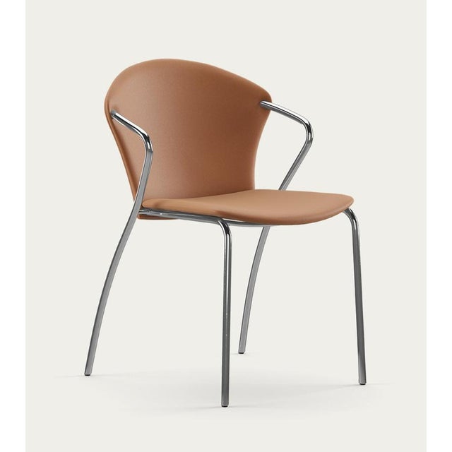 Erla solveig oskarsdóttir bessi chair frame: chrome, upholstery: silt for one collection designed in 2000 by erla sólveig...