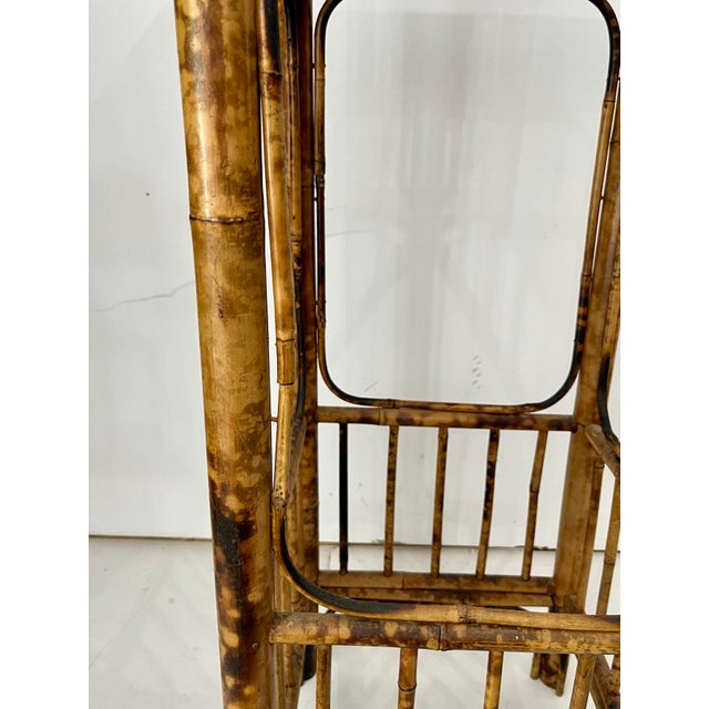 Brown Vintage Bamboo Display Stand / Plant Stand For Sale - Image 8 of 9