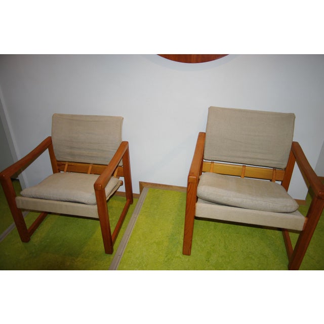 Beige Diana Safari Armchairs by Karin Mobring for Ikea, 1970, Set of 2 For Sale - Image 8 of 9
